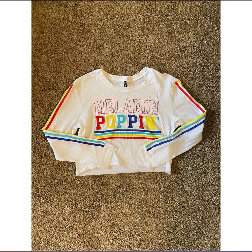 ‘Melanin Poppin’ Long Sleeve Tee